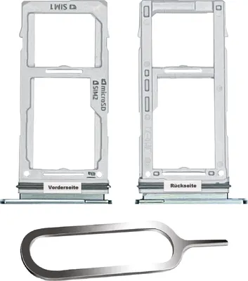Produktbild von Samsung Galaxy S10 / Plus Sim Karten Halter Tray Adapter Fach Stecker Slot + Nadel Dual Prism Grün