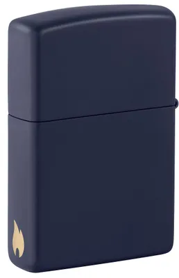 Obrázek produktu pro ZIPPO - Zippo, motiv plamene - tmavě modrá, matná povrchová úprava, zapalovač typu "Sturm", plnitelný benzínem, model 60006284