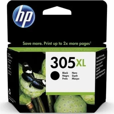 Obrázok produktu pre HP Čierna originálna atramentová kazeta 305XL s vysokou výťažnosťou, Vysoký (XL) výnos, Čierna, Atrament na pigmentovej báze, 4 ml, 1 kusov, 240 strany