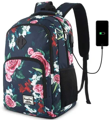 Produktbild von Schulrucksack Mädchen, Tasche für Schule und Uni, Reisen, Camping, Laptopfach
