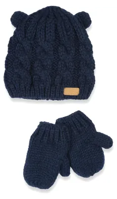 Produktbild von Babyset mit Mütze und Handschuhen für Jungen