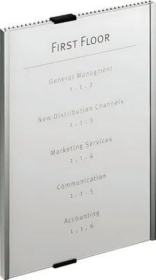 Obrázok produktu pre Durable Info Sign, Akrylový, Hliník, Strieborná, 210 mm, 297 mm