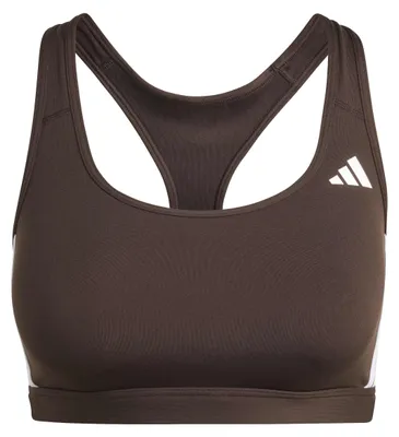 Productafbeelding van Adidas dames sportbeha Optime Essentials, met 3 strepen, medium ondersteuning, kleur: Aurora