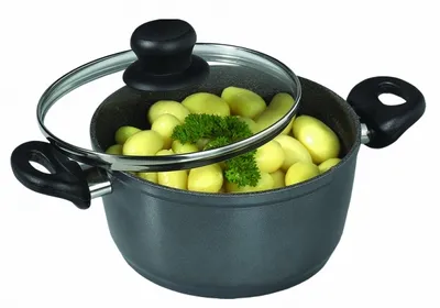 Produktbild von Stoneline Stoneline Cooking POT 7295 Kochtopf inkl. Deckel, Aluminium, 20 cm Durchmesser, Induktionsherd-geeignet, Antihaftbeschichtung