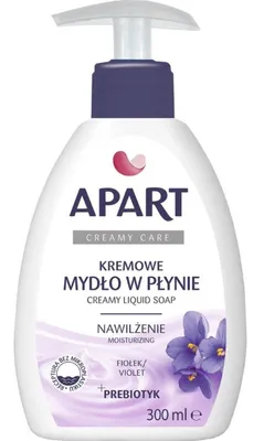 Zdjęcie produktu dla Apart, Kremowe mydlo w plynie z pompka, fiolek, 300 ml