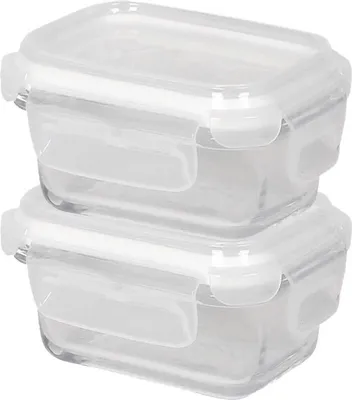 Produktbild von Harbor Housewares Frischhaltedosen aus Glas mit Deckel – 150 ml – 2er-Pack