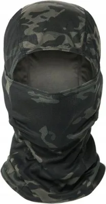 Obrázek produktu pro Vojenská kukla TERMOACTIVE Tactical ASG 1 Hole CAMO BLACK