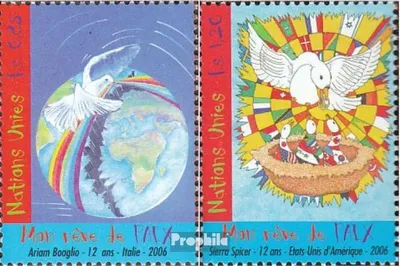 Produktbild von Briefmarken UNO - Genf 2006 Mi 551-552 (kompl.Ausg.) postfrisch Weltfriedenstag