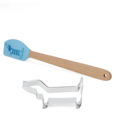 Produktbild von Ausstechform & Mini-Spachtel Sausage Dog Rex London Teigschaber Dackel Hund