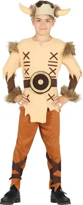 Produktbild von Wikinger Kämpfer Kostüm für Kinder Gr. 98-146, Größe:122/128