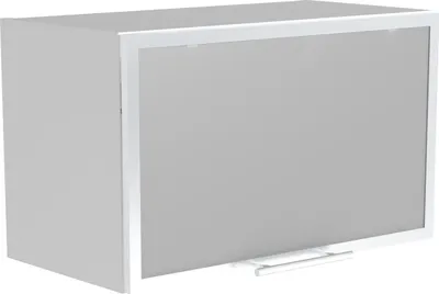 Produktbild von Halmar Szafka kuchenna górna Vento GOV-60/36 - biały / aluminium / szkło matowe