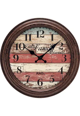 Image de Horloge murale classique Diamètre du boîtier 28 cm - AMS Modèle : 9619