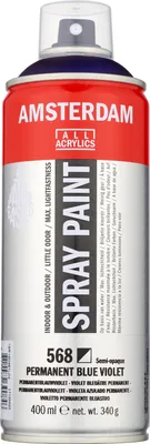 Produktbild von Amsterdam Sprühfarbe Spraydose hochpigmentiert 400 ml Permanentblauviolett 568