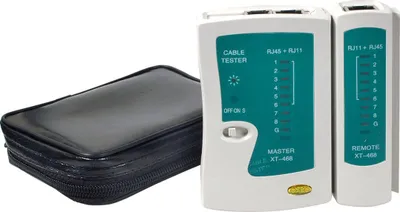 Obrázok produktu pre EFB Elektronik 39939.1, Tester krížených káblov, RJ-11, RJ-12, RJ-45, Zelená, Šedá