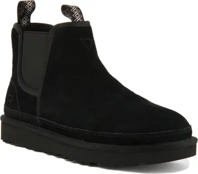 Image de Ugg Neumel Hommes Suede Chelsea Bottes en Noir (43 ; Noir)