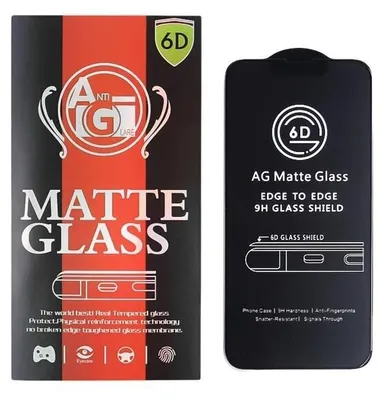 Zdjęcie produktu dla Szkło Hartowane 6D Matowe Do Iphone 15 6,1" / 16 6,1" Czarna Ramka
