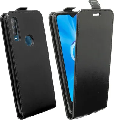 Obrázek produktu pro Flipové pouzdro Alcatel 1S (2020) Pouzdro na mobilní telefon Vertikální skládací ochranný kryt Flip Cover Black