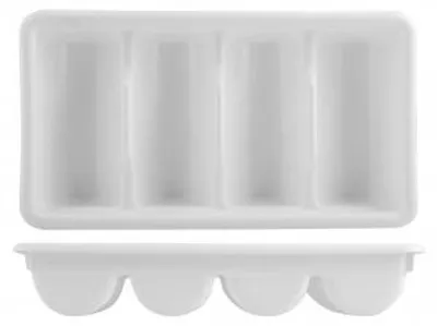 Immagine prodotto di Portaposate A 4 Posti In Polipropilene Grigio Cm52X29X9H
