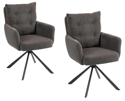 Produktbild von SEBA Drehstuhl BOOM 180° anthrazit, 2er SET