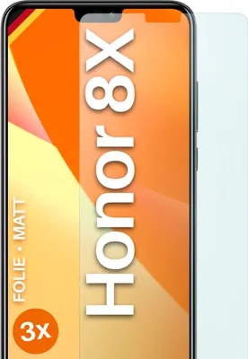 Produktbild von moex® 3x Schutzfolie kompatibel mit Huawei Honor 8X - Displayschutzfolie Anti Reflex Folie, Matt