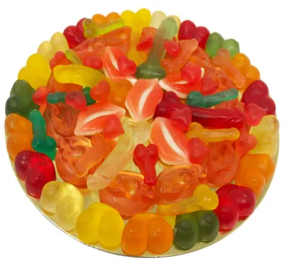 Produktbild Fruchtgummi Erotik Pizza im Pizzakarton luftdicht verschweißt 500g