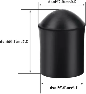 Productafbeelding van Contrabas Endpin Rubber - Eindpin Beschermer - Instrument Beschermen - Antislip Voorkomt Wegglijden - 2 stuks - Zwart