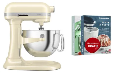 Image de Robot multifonctions 5.6l 375w crème - Kitchenaid - 5KSM60SPXEAC - artisan
