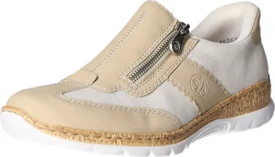 Produktbild von Rieker Straßenslipper(Trott) Abs.b.25 mm in beige, Gr. 36