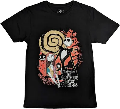 Obrázek produktu pro Noční můra před Vánoci - tričko s motivem pro muže/dámy Uni RO9320 (XL) (černá)