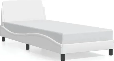 Produktbild von vidaXL Bettgestell "Dover" Weiß 80x200 cm Kunstleder