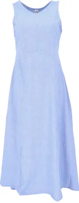 Produktbild von Langes Kleid, Baumwoll-Sommerkleid - Hellblau, Damen, Baumwolle, Größe: XL