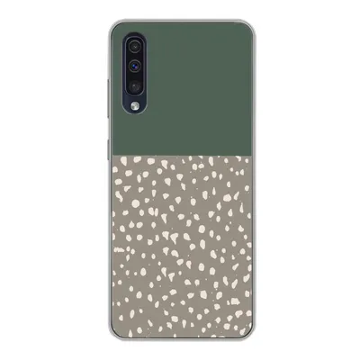 Produktbild von MuchoWow® Handyhülle Schutzhülle Hülle für Samsung Galaxy A30s Polka dot - Grün - Muster Silikon Softcase Handy Hülle - Karteninhaber