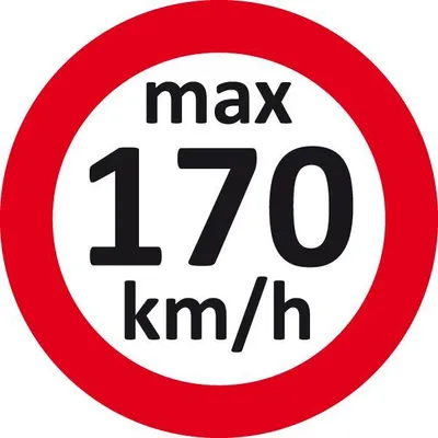 Produktbild von Eichner Aufkleber Geschwindigkeit/h rot/weiss 100 St.