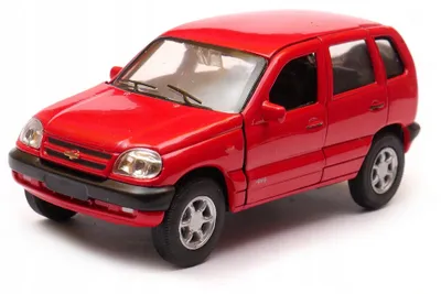 Produktbild von Welly Chevrolet Niva Modellauto Metall Rot 1:32
