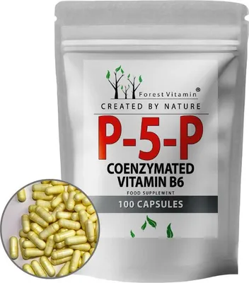 Produktbild von Vitamin B6 18mg (P-5-P) - 100 Kapseln - Pyridoxal-5-phosphat - Forest Vitamin