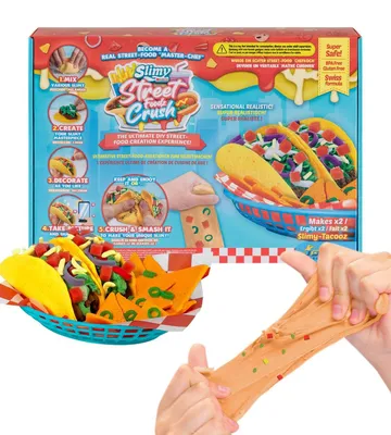 Produktbild von Street Foodz Crush Slime und Knete Kreativ-Set Backspiel zum selber Mischen Formen und Dekorieren kreatives Gestalten für Kinder Tacooz