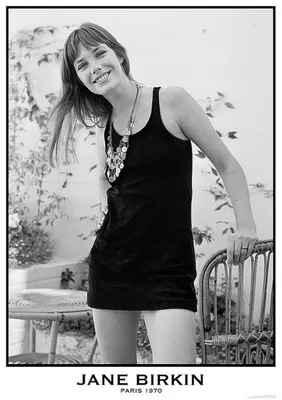 Productafbeelding van Jane Birkin - Parijs - 1970 - Poster - 59x84 cm