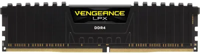 Produktbild von DIMM 32 GB DDR4-2400 (2x 16 GB) Dual-Kit (schwarz, CMK32GX4M2A2400C16, Vengeance LPX, INTEL XMP)