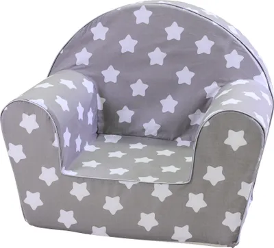 Produktbild von Kindersessel - Grey white stars