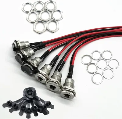 Produktbild von Sets DC Hohlstecker Mit Kabel, 5.5 x 2.1MM DC Buchse für Audio, Video, Handy, Überwachungskameras