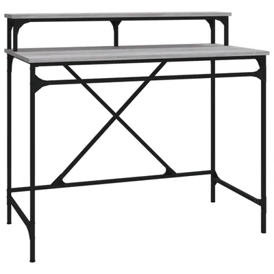 Obrázok produktu pre Stôl dub sonoma 100x50x90 cm spracované drevo a železo