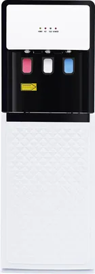 Immagine prodotto di Distributore d'acqua - Distributore d'acqua a base - Acqua calda e fredda - 3 temperature - Riscaldamento 500 W, raffreddamento 75 W - Spina UE - Bianco