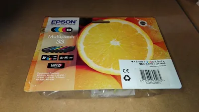 Produktbild von Epson Oranges Multipack 5-colours 33 Claria Premium Ink, Standardertrag, Schwarz, Foto schwarz, Cyan, Magenta, Gelb, Tinte auf Pigmentbasis, Tinte auf Farbstoffbasis, 6,4 ml, 4,5 ml