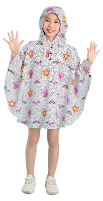 Imagen del producto de Omgoods: Poncho impermeable para niños, ideal para días lluviosos