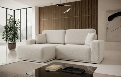 Produktbild von FurMeb24 ECKSOFA FLOUD - 250 x 160 cm lambi 9 - mit schlaffunktion und bettkasten - linke seite