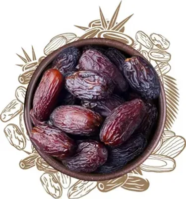Produktbild von Sunnah Shop® jumbo Medjool Datteln aus Palästina 1KG - Medjool Datteln Delight | Königsdatteln frischer Ernte | Einzigartiger Karamell Geschmack