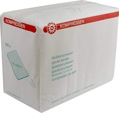 Image de Compresses Noba Verbandmittel, 12 tailles différentes, 100 pièces