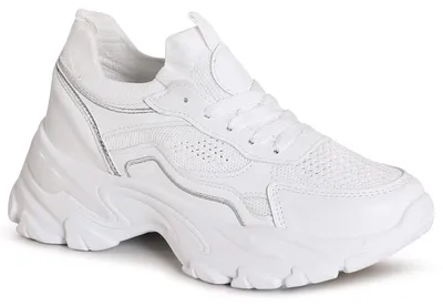 Produktbild von topschuhe24 3069 Damen Plateau Sneaker Keilabsatz Turnschuhe , Farbe:Weiß, Größe:40 EU