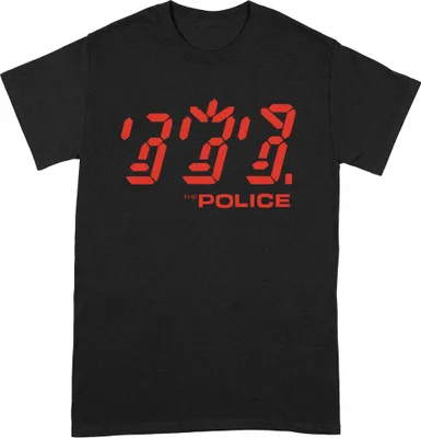Produktbild von The Police - T-Shirt für Herren/Damen Uni BI214 (S) (Schwarz/Rot)