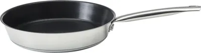 Produktbild von Brabantia Bratpfanne Santiago Pfanne 28cm alle Herdarten auch Induktion Bratpfanne Antihaft, rostfrei Edelstahl 18/10 (Edelstahlpfanne, 1-tlg.